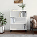 Dulap cu rafturi alb extralucios 69,5x32,5x90 cm lemn compozit - WALTI WALTI