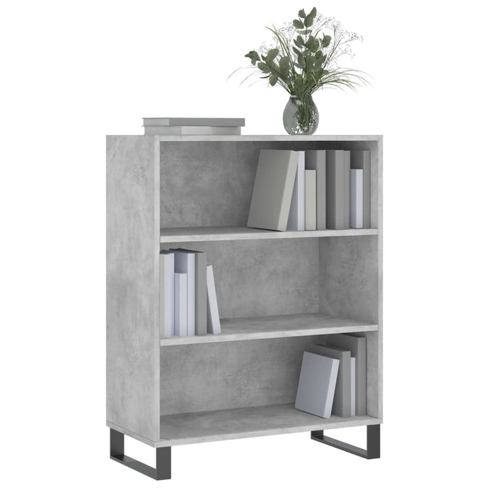 Dulap cu rafturi, gri beton, 69,5x32,5x90 cm, lemn compozit - WALTI WALTI