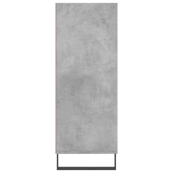 Dulap cu rafturi, gri beton, 69,5x32,5x90 cm, lemn compozit - WALTI WALTI