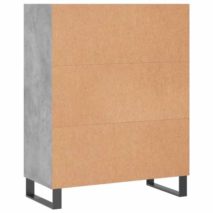 Dulap cu rafturi, gri beton, 69,5x32,5x90 cm, lemn compozit - WALTI WALTI