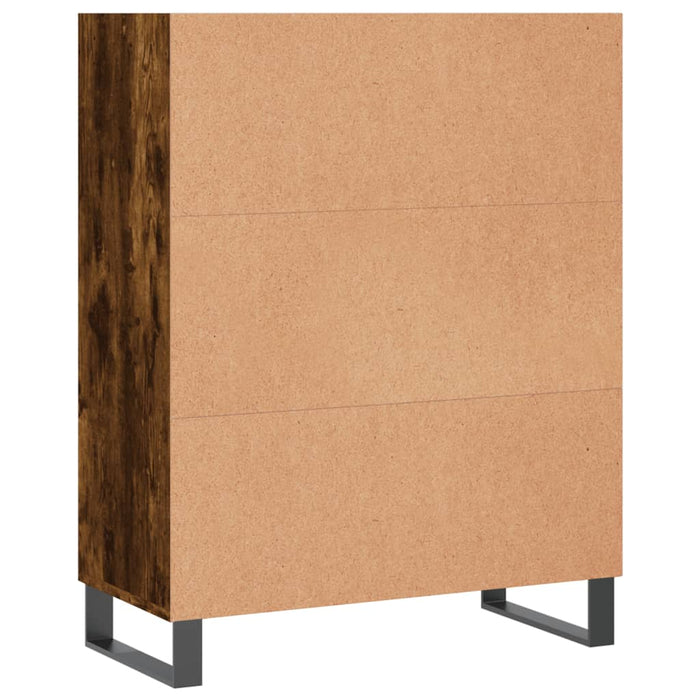 Dulap cu rafturi, stejar fumuriu, 69,5x32,5x90 cm lemn compozit WALTI