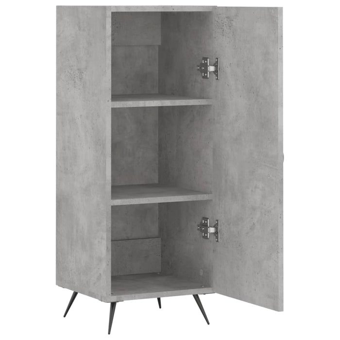 Servantă, gri beton, 34,5x34x90 cm, lemn compozit - WALTI WALTI