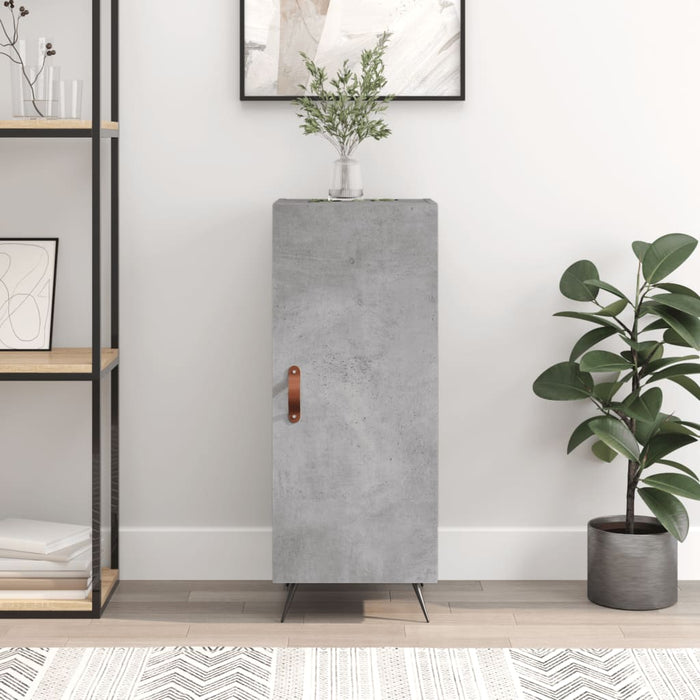 Servantă, gri beton, 34,5x34x90 cm, lemn compozit - WALTI WALTI