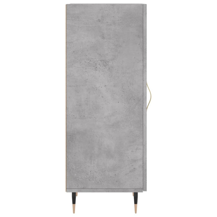 Servantă, gri beton, 34,5x34x90 cm, lemn compozit WALTI