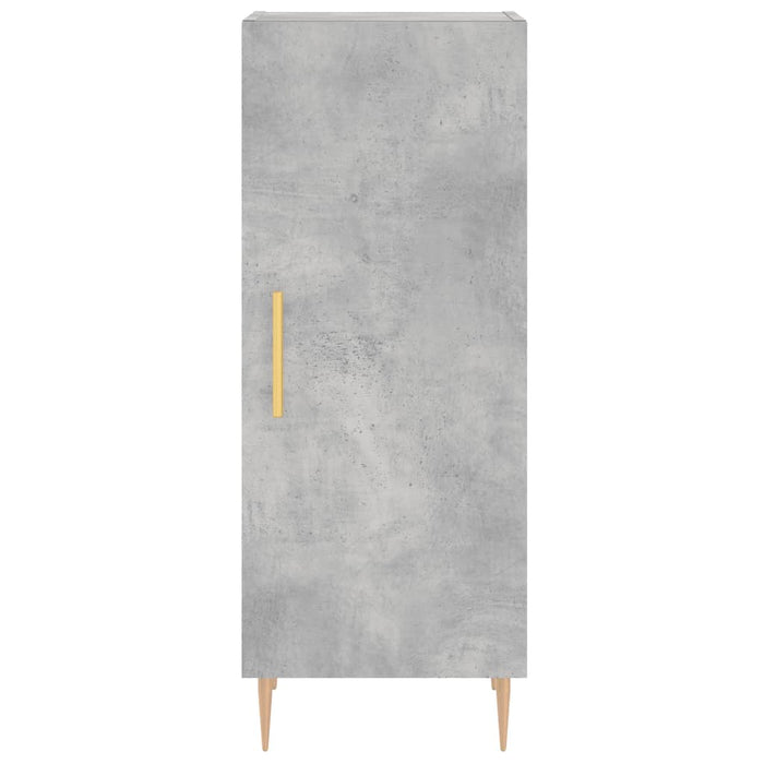 Servantă, gri beton, 34,5x34x90 cm, lemn compozit WALTI
