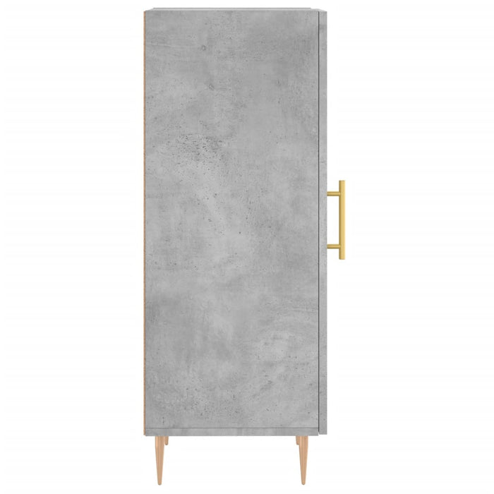 Servantă, gri beton, 34,5x34x90 cm, lemn compozit WALTI