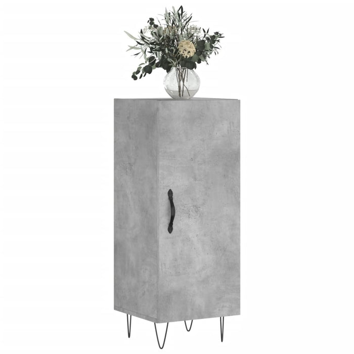 Servantă, gri beton, 34,5x34x90 cm, lemn compozit - WALTI WALTI