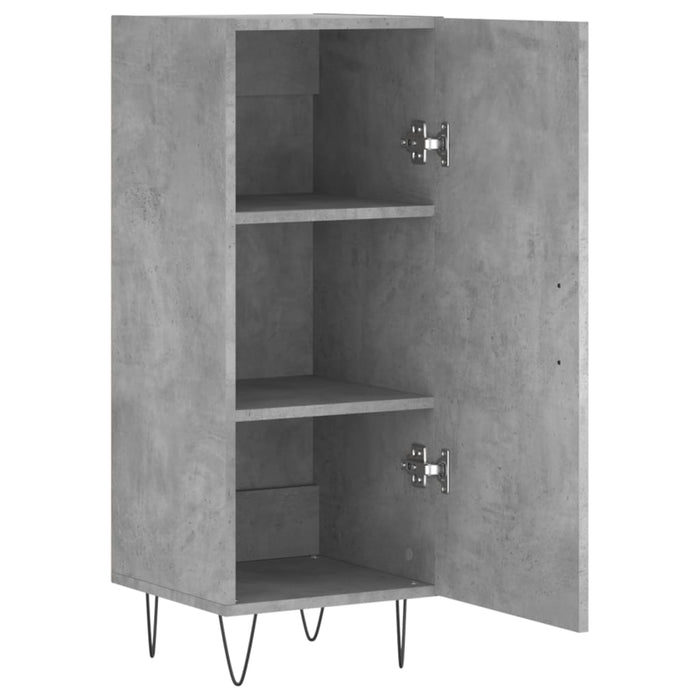 Servantă, gri beton, 34,5x34x90 cm, lemn compozit - WALTI WALTI