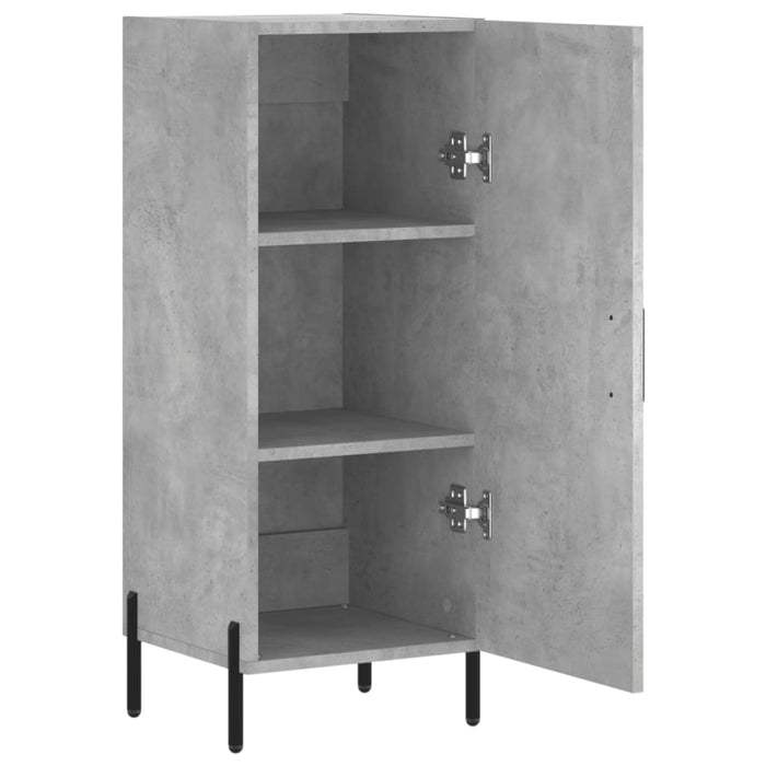 Servantă, gri beton, 34,5x34x90 cm, lemn compozit - WALTI WALTI