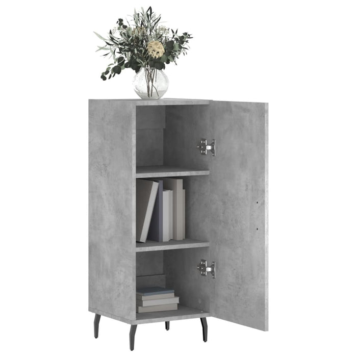 Servantă, gri beton, 34,5x34x90 cm, lemn compozit - WALTI WALTI
