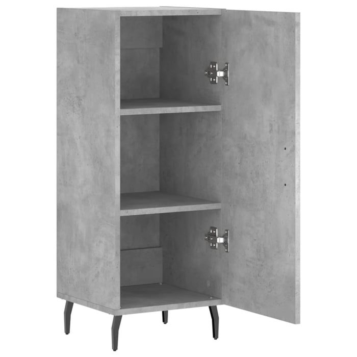 Servantă, gri beton, 34,5x34x90 cm, lemn compozit - WALTI WALTI