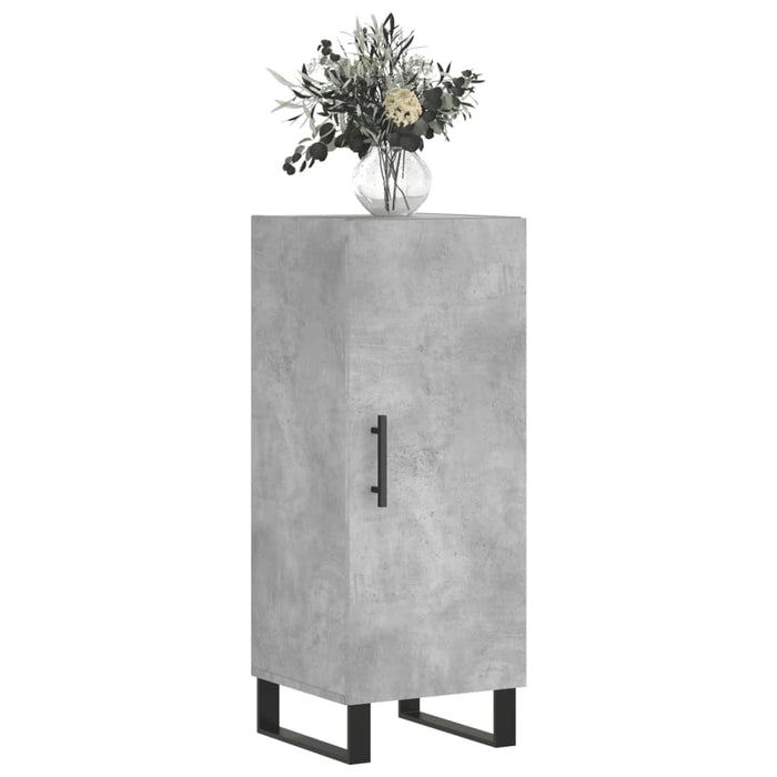 Servantă, gri beton, 34,5x34x90 cm, lemn compozit - WALTI WALTI