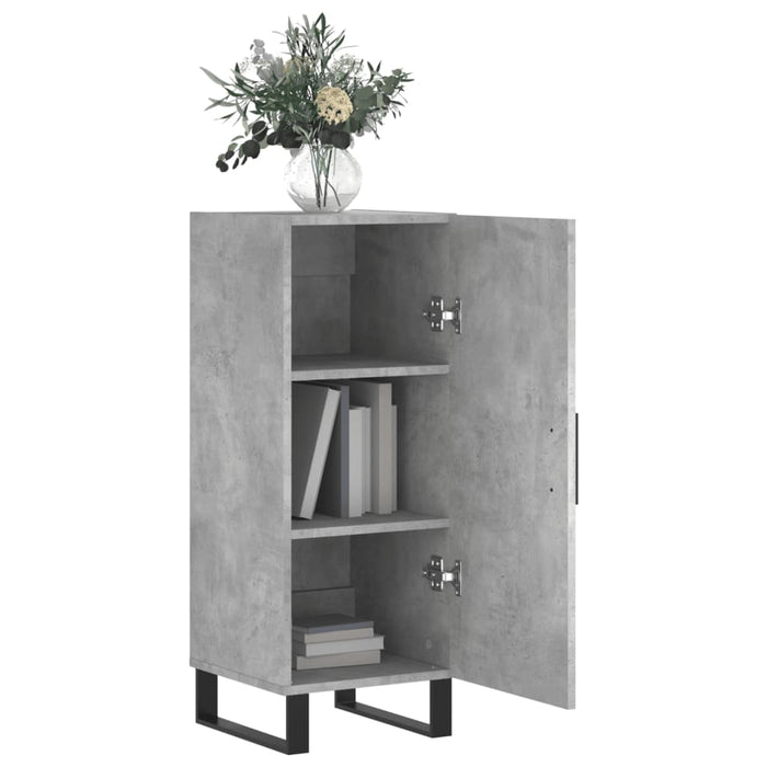 Servantă, gri beton, 34,5x34x90 cm, lemn compozit - WALTI WALTI