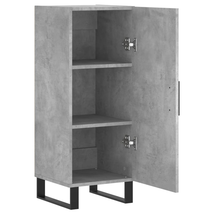 Servantă, gri beton, 34,5x34x90 cm, lemn compozit - WALTI WALTI