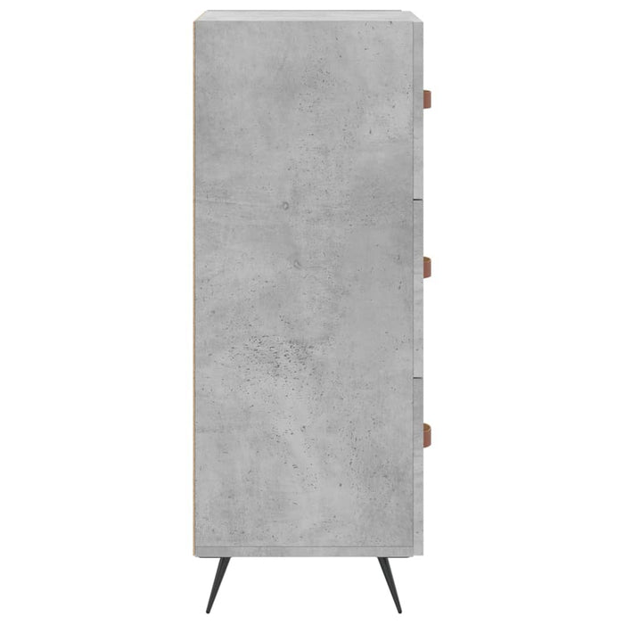 Servantă, gri beton, 34,5x34x90 cm, lemn compozit - WALTI WALTI