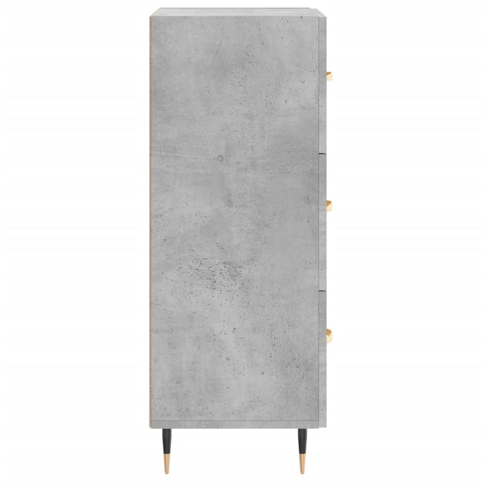 Servantă, gri beton, 34,5x34x90 cm, lemn compozit - WALTI WALTI