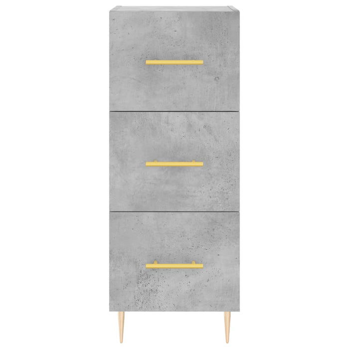 Servantă, gri beton, 34,5x34x90 cm, lemn compozit - WALTI WALTI