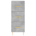 Servantă, gri beton, 34,5x34x90 cm, lemn compozit - WALTI WALTI