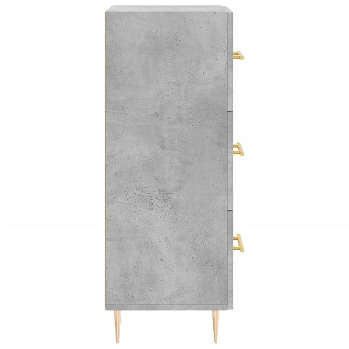 Servantă, gri beton, 34,5x34x90 cm, lemn compozit - WALTI WALTI