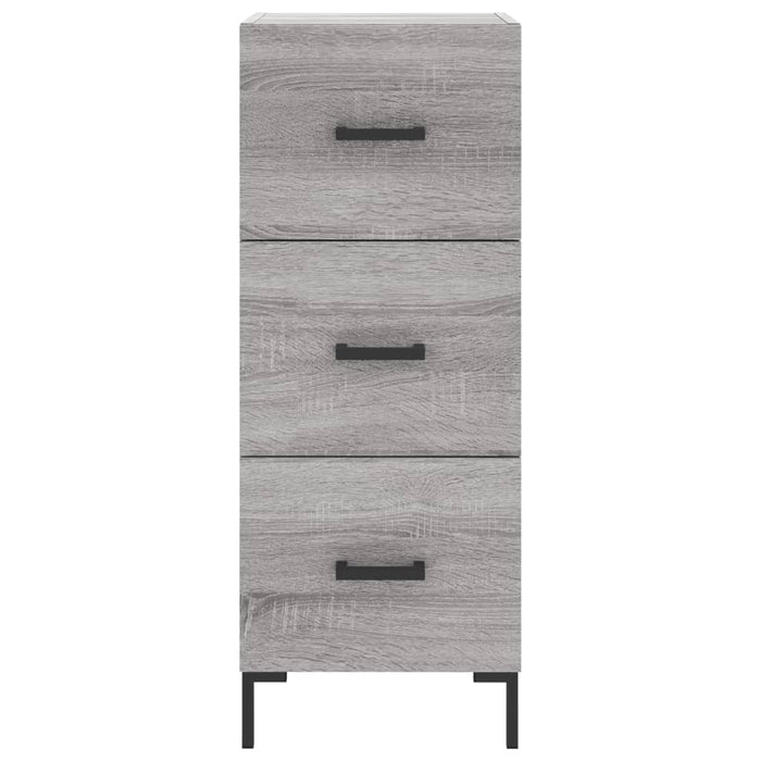 Servantă, gri sonoma, 34,5x34x90 cm, lemn compozit - WALTI WALTI