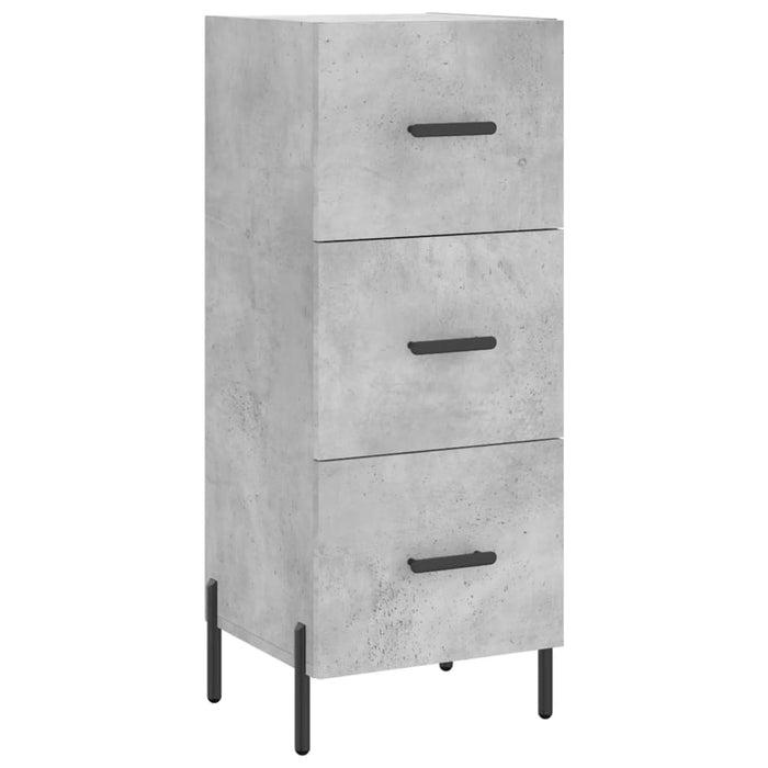 Servantă, gri beton, 34,5x34x90 cm, lemn compozit - WALTI WALTI