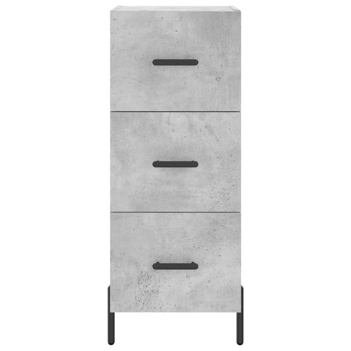 Servantă, gri beton, 34,5x34x90 cm, lemn compozit - WALTI WALTI