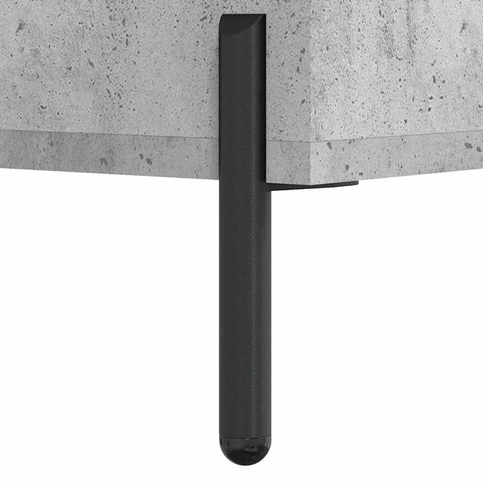 Servantă, gri beton, 34,5x34x90 cm, lemn compozit - WALTI WALTI