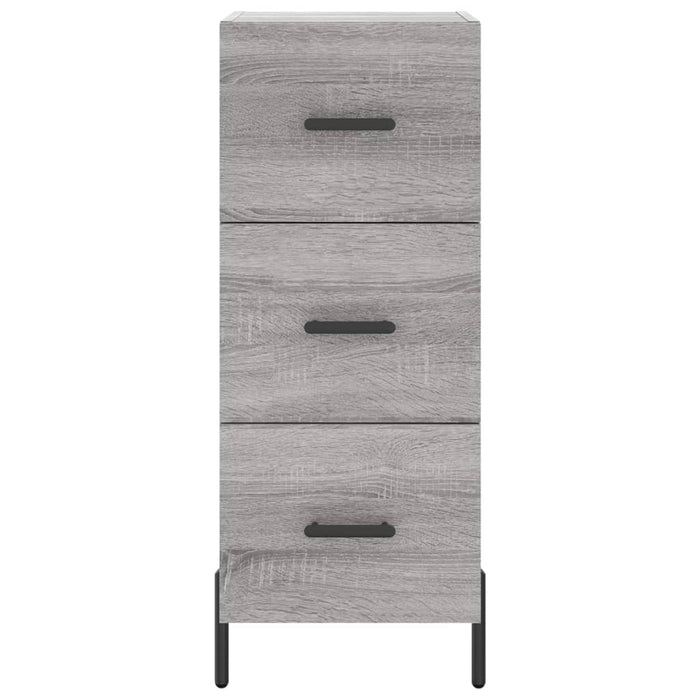 Servantă, gri sonoma, 34,5x34x90 cm, lemn compozit - WALTI WALTI