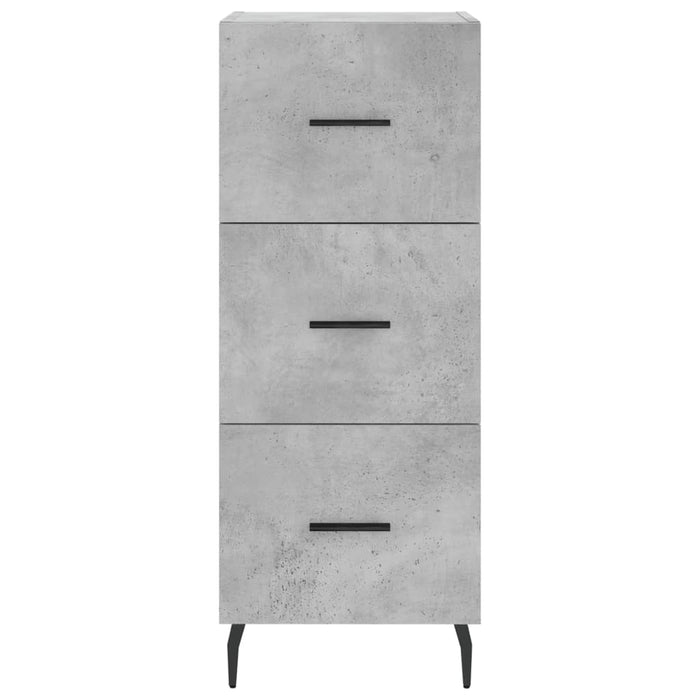 Servantă, gri beton, 34,5x34x90 cm, lemn compozit - WALTI WALTI