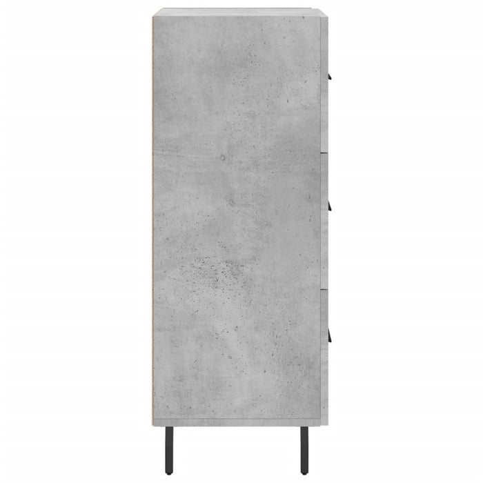Servantă, gri beton, 34,5x34x90 cm, lemn compozit - WALTI WALTI