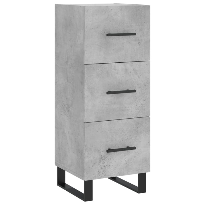 Servantă, gri beton, 34,5x34x90 cm, lemn compozit - WALTI WALTI