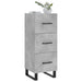 Servantă, gri beton, 34,5x34x90 cm, lemn compozit - WALTI WALTI