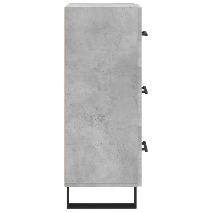 Servantă, gri beton, 34,5x34x90 cm, lemn compozit - WALTI WALTI
