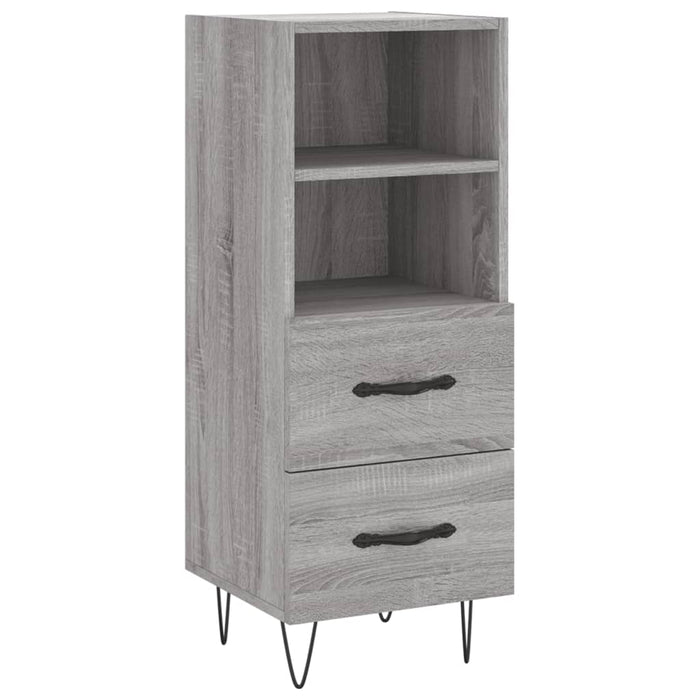Servantă, gri sonoma, 34,5x34x90 cm, lemn compozit WALTI