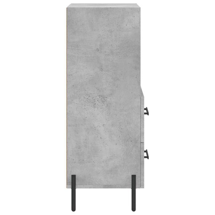 Servantă, gri beton, 34,5x34x90 cm, lemn compozit WALTI