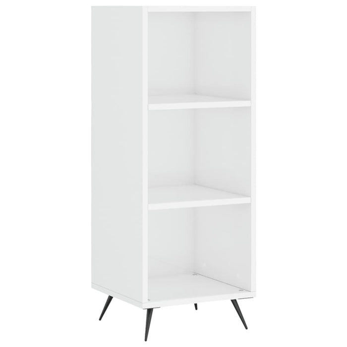 Dulap cu rafturi, alb extralucios, 34,5x32,5x90cm lemn compozit WALTI