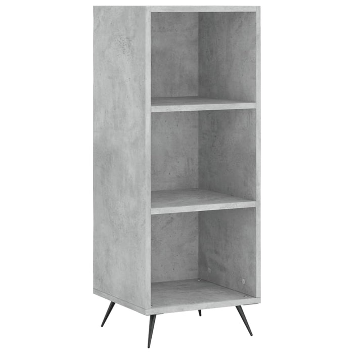 Dulap cu rafturi, gri beton, 34,5x32,5x90 cm, lemn compozit WALTI