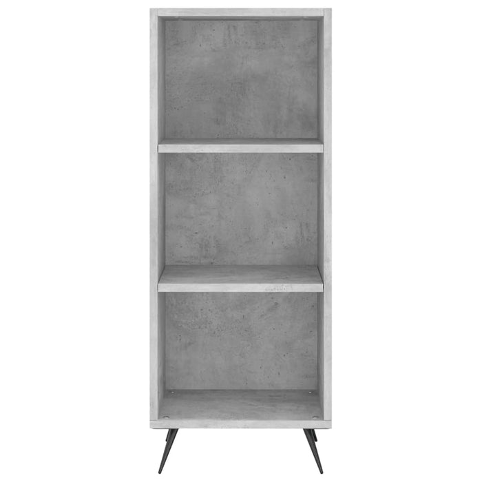 Dulap cu rafturi, gri beton, 34,5x32,5x90 cm, lemn compozit WALTI