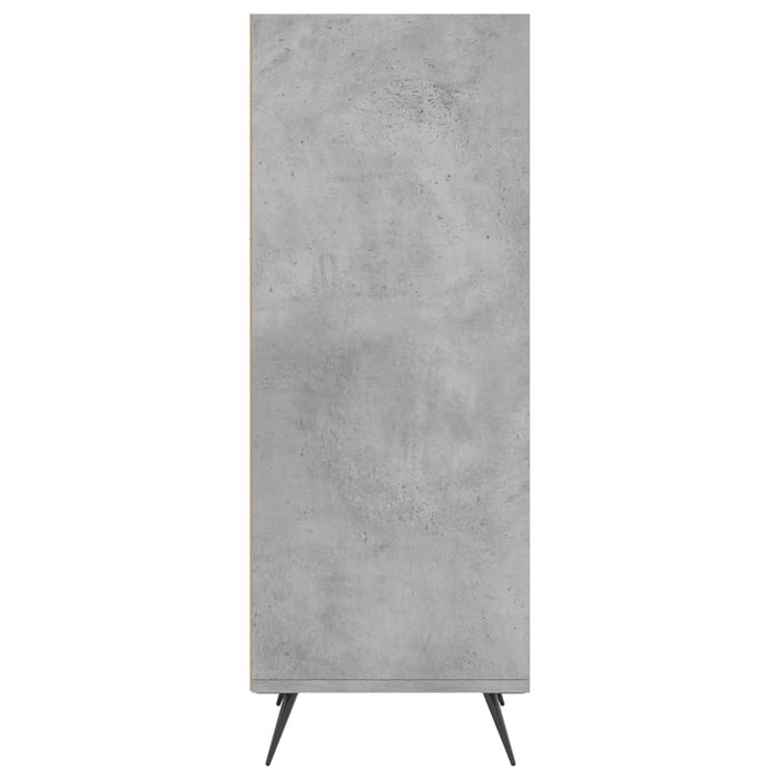 Dulap cu rafturi, gri beton, 34,5x32,5x90 cm, lemn compozit WALTI