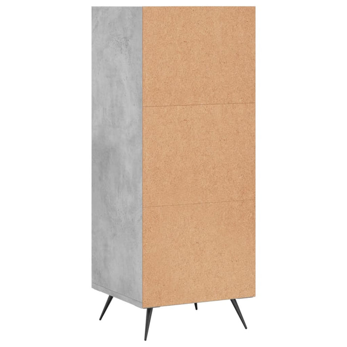 Dulap cu rafturi, gri beton, 34,5x32,5x90 cm, lemn compozit WALTI