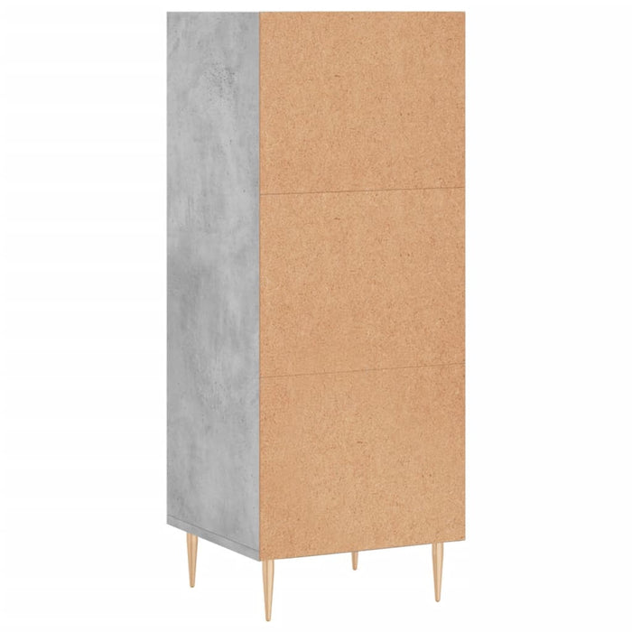 Servantă, gri beton, 34,5x32,5x90 cm, lemn prelucrat - WALTI WALTI