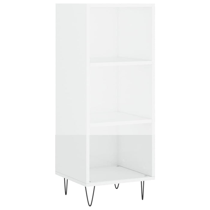 Servantă, alb extralucios, 34,5x32,5x90 cm, lemn compozit - WALTI WALTI