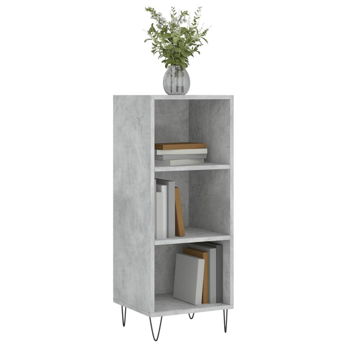 Servantă, gri beton, 34,5x32,5x90 cm, lemn prelucrat - WALTI WALTI