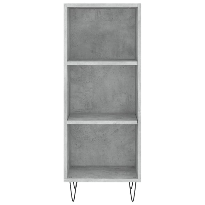 Servantă, gri beton, 34,5x32,5x90 cm, lemn prelucrat - WALTI WALTI