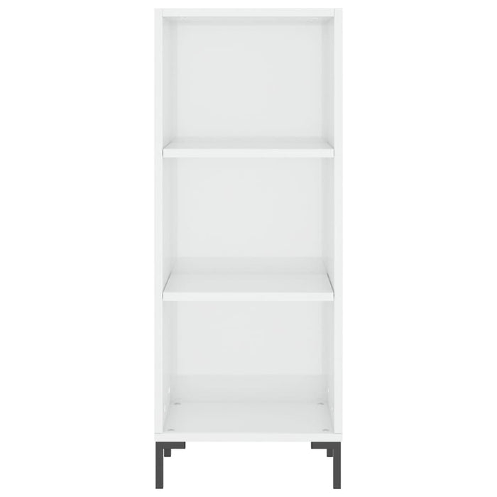 Servantă, alb extralucios, 34,5x32,5x90 cm, lemn compozit - WALTI WALTI