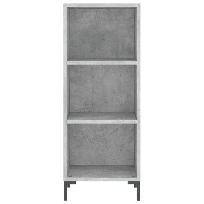 Servantă, gri beton, 34,5x32,5x90 cm, lemn prelucrat - WALTI WALTI