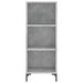 Servantă, gri beton, 34,5x32,5x90 cm, lemn prelucrat - WALTI WALTI