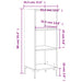 Servantă, gri beton, 34,5x32,5x90 cm, lemn prelucrat - WALTI WALTI