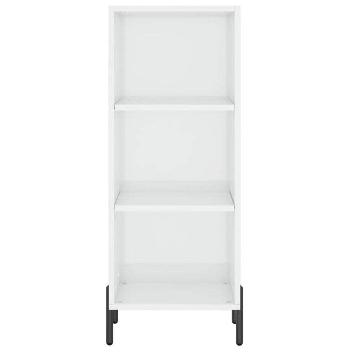 Servantă, alb extralucios, 34,5x32,5x90 cm, lemn compozit - WALTI WALTI