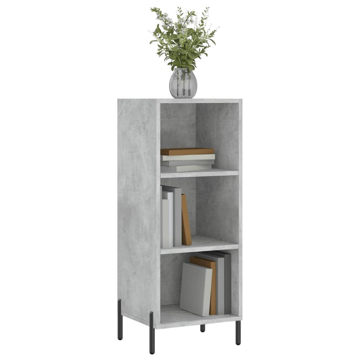 Servantă, gri beton, 34,5x32,5x90 cm, lemn prelucrat - WALTI WALTI